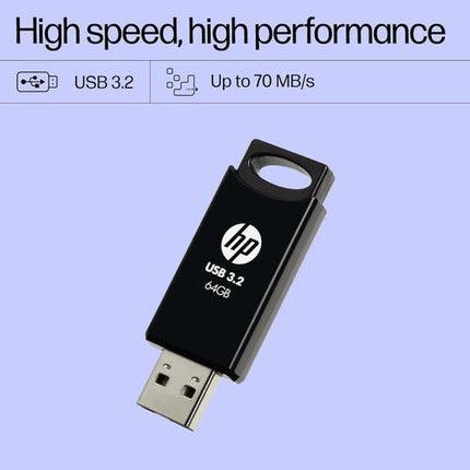 64GB USB 3.2 Flash Drive- Black-7Z375AA - Innova Retail