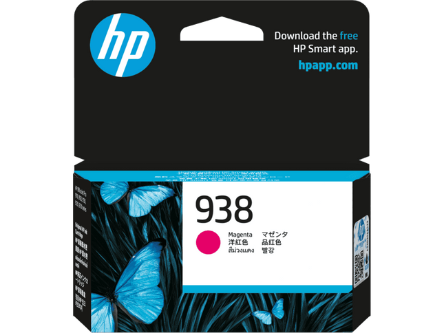 HP 938 Magenta Original Ink Cartridge | 800 Pages | OfficeJet Pro Ink | 4S6X6PA