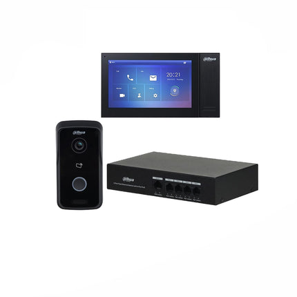 Dahua DHI-KTP02L IP Villa Door Station & Indoor Monitor Kit with 7-inch Indoor Monitor, PoE Support, Two-Way Audio & Mobile App Unlock