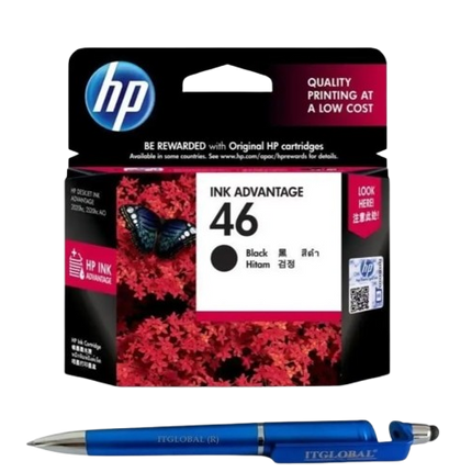 Ink Cartridge  46 Black - HP-CZ637AA