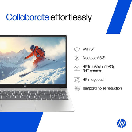 HP 15, 13th Gen Intel Core i5-13420H, 16GB RAM, 512GB SSD, 15.6" FHD, Windows 11, Silver | 1.65kg | fr0045TU