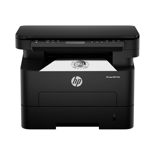 HP 323d Auto Duplex Laser Printer – Print/Scan/Copy, 30 PPM, LCD Display, USB 2.0 (A58WGA)