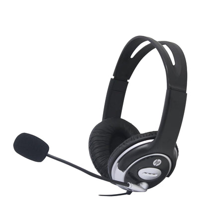 HP Wired On-Ear Headphones with Mic (B4B09PA), Noise-Cancelling, 3.5mm - Innova Retail