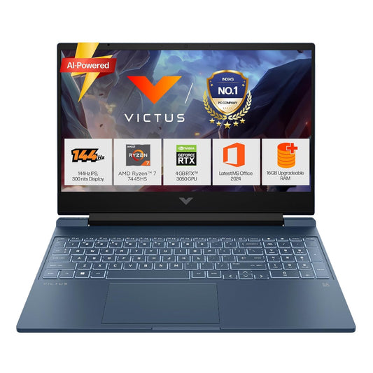 HP Victus FB3120AX Gaming Laptop with Ryzen 7 and RTX 3050 for AI and machine learning students