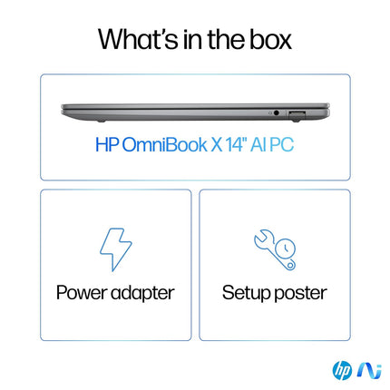 HP OmniBook X Snapdragon X Elite, 16GB/1TB, 2.2K Touch 14" Laptop (fe0121QU)