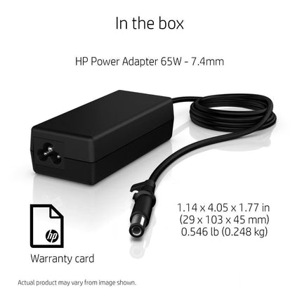 HP 65W 7.4mm Non-EM AC Adapter