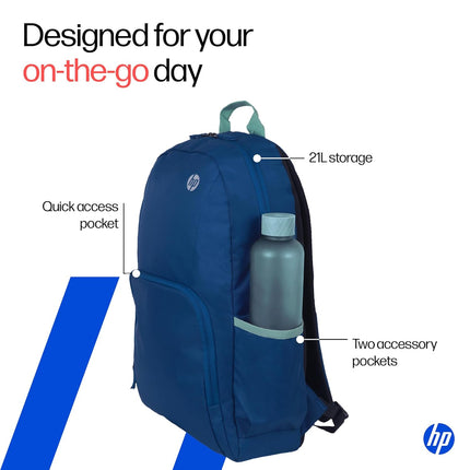 HP Campus Core 16 Laptop Backpack Blue | Water Resistant | B9RA6AA