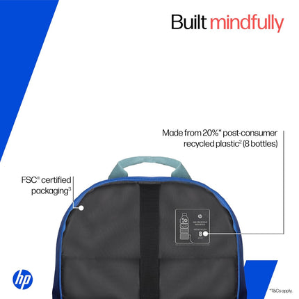 HP Campus Core 16 Laptop Backpack Blue | Water Resistant | B9RA6AA