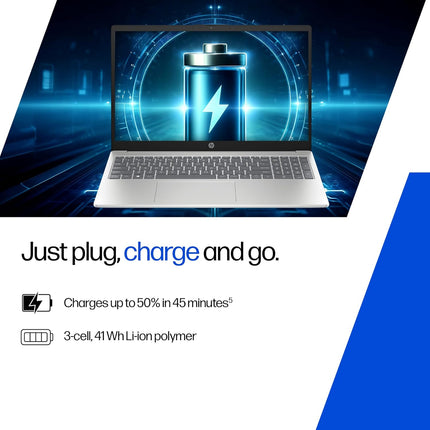 HP 15 FD0885TU Laptop | Intel Core 3 100U | 16GB DDR5 | 512GB SSD | 15.6-inch FHD Display