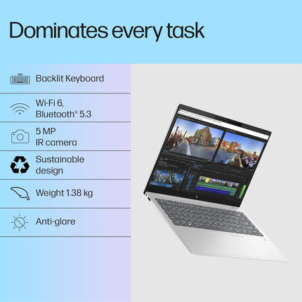 HP Pavilion Plus ew0107TU Laptop | Intel Core i5 | 16GB LPDDR5x | 512GB SSD | 14-inch 2K Display