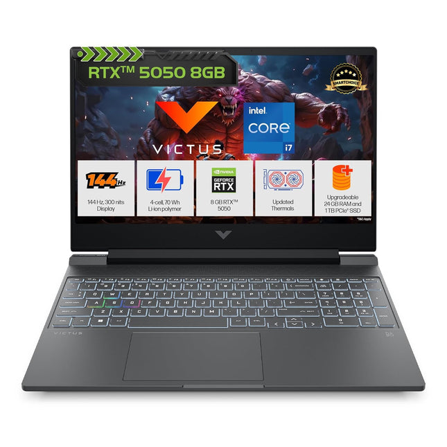 HP Victus i7-13620H Gaming Laptop, 24GB/1TB SSD, RTX 5050, 144Hz (fa2309TX)