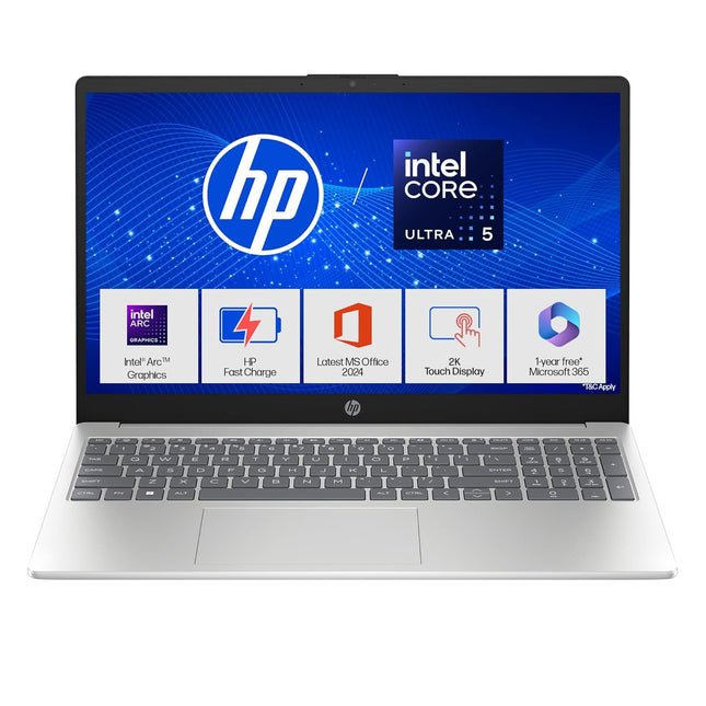 HP 15 FD1458TU Touch Laptop | Core Ultra 5 125H | 24GB DDR5 | 1TB SSD | 15.6-inch FHD Display