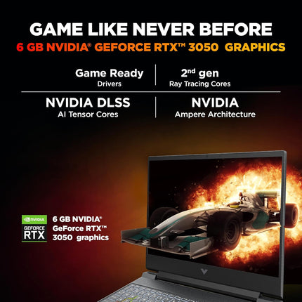 HP Victus 39.6 cm (15.6) Gaming Laptop 15-fa2303TX, Silver