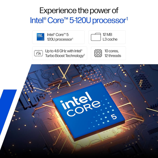 HP 14 ep0385tu Laptop | Intel Core 5-120U | 16GB RAM | 512GB SSD | 14-inch FHD Display