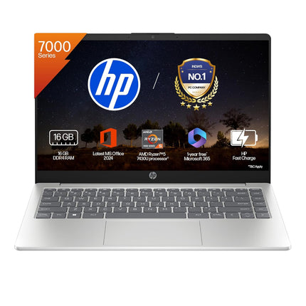 HP 15 Ryzen 5 7430U Laptop, 16GB/512GB, FHD, Backlit KB (fc0389AU)