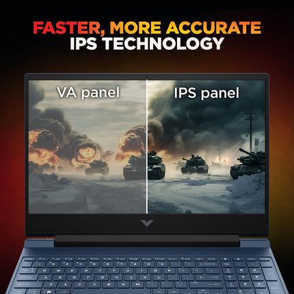 HP Victus Gaming Laptop 15-fb3122AX Ryzen 7, 16GB RAM, 512GB SSD, RTX 2050, 144Hz FHD Display, Windows 11, Blue