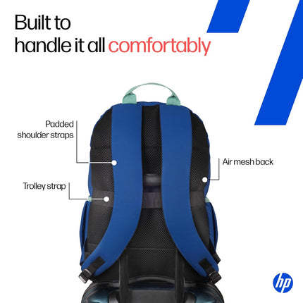 HP Campus Core 16 Laptop Backpack Blue | Water Resistant | B9RA6AA