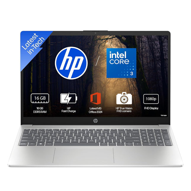 HP 15 FD0885TU Laptop | Intel Core 3 100U | 16GB DDR5 | 512GB SSD | 15.6-inch FHD Display