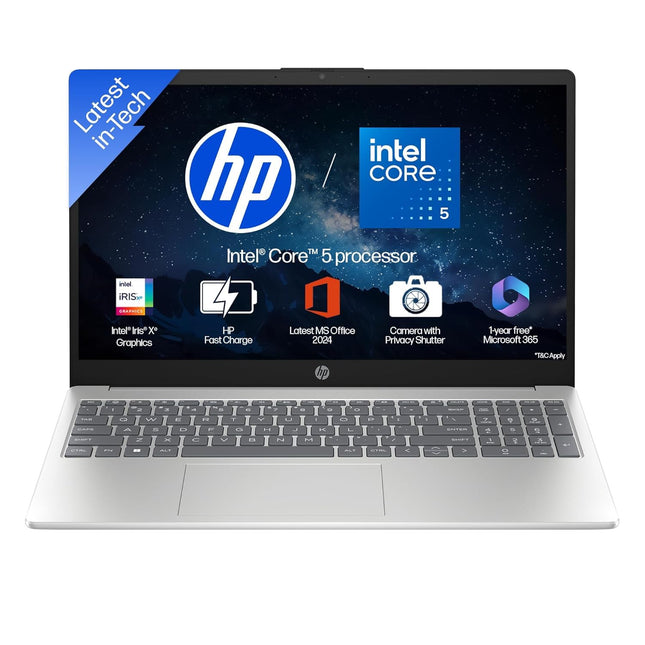 HP 15 FD0682TU Laptop | Intel Core 5-120U | 16GB RAM | 512GB SSD | 15.6-inch FHD Display