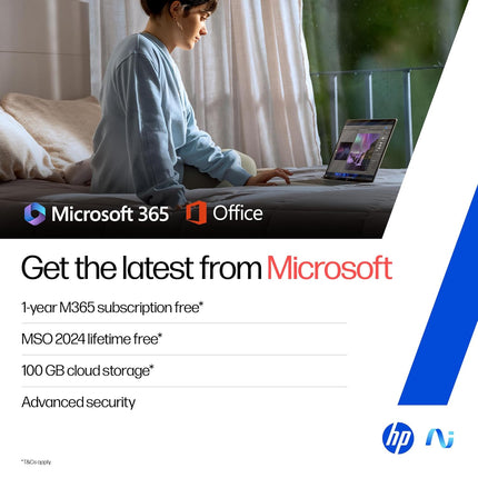 HP OmniBook 5 OLED he0014QU AI Laptop | Snapdragon X | 16GB RAM | 512GB SSD | 14-inch 2K OLED | Ultra Light