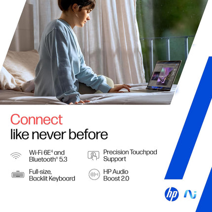 HP OmniBook 5 OLED he0014QU AI Laptop | Snapdragon X | 16GB RAM | 512GB SSD | 14-inch 2K OLED | Ultra Light
