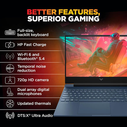 HP Victus fb3120AX Gaming Laptop | Ryzen 7 | 16GB RAM | 512GB SSD | RTX 3050 6GB | 15.6-inch 144Hz