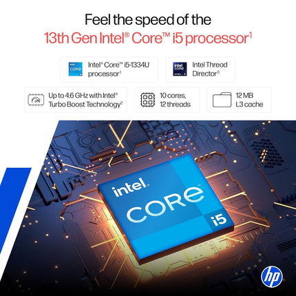 HP 15 Core i5-1334U Laptop, 16GB/512GB, FHD, Backlit KB, FP (hr0008TU)