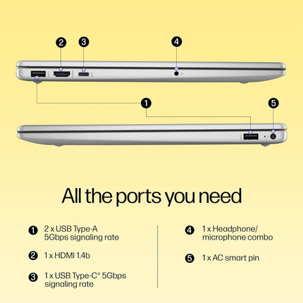 HP 15 Ryzen 5 7430U Laptop, 16GB/512GB, FHD, Backlit KB (fc0389AU)