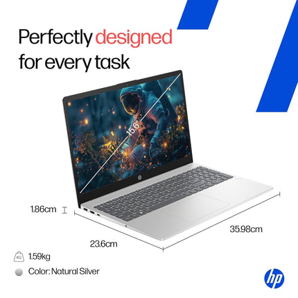 HP 15 Core i5-1334U Laptop, 16GB/512GB, FHD, Backlit KB, FP (hr0008TU)