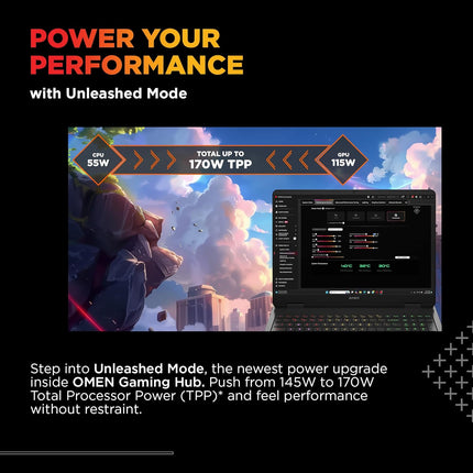 HP Omen Gaming Laptop 16-am0279TX with 14th Gen Intel Core i9, RTX 5060, 24GB DDR5, 1TB SSD, 16" 165Hz 2K Display, RGB Keyboard, Windows 11