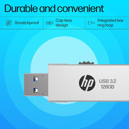 HP 818w 128GB USB 3.2 Flash Drive – Durable Metal, High-Speed Storage, Portable Design (8Y6T0AA)) - Innova Retail
