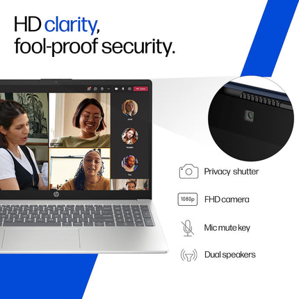 HP 15 FD0885TU Laptop | Intel Core 3 100U | 16GB DDR5 | 512GB SSD | 15.6-inch FHD Display