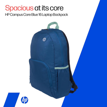 HP Campus Core 16 Laptop Backpack Blue | Water Resistant | B9RA6AA