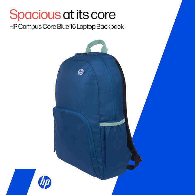 HP Campus Core 16 Laptop Backpack Blue | Water Resistant | B9RA6AA