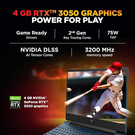 HP Victus Gaming Laptop fa2190TX, Intel Core i5-13420H, RTX 3050 4GB, 16GB RAM, 512GB SSD, 15.6" FHD 144Hz, Windows 11, Office 2024