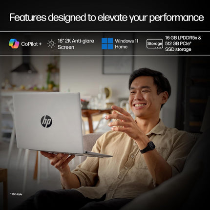 HP OmniBook 5 Ryzen AI 7, 16GB/512GB, 2K Touch 16" Laptop (ag1048AU)