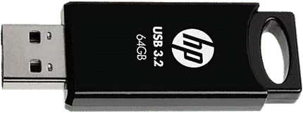 64GB USB 3.2 Flash Drive- Black-7Z375AA