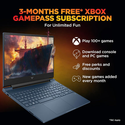 HP Victus Gaming Laptop fa2190TX, Intel Core i5-13420H, RTX 3050 4GB, 16GB RAM, 512GB SSD, 15.6" FHD 144Hz, Windows 11, Office 2024