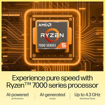 HP 15 fc0690au Laptop | Ryzen 5 7520U | 16GB RAM | 512GB SSD | 15.6-inch FHD Display