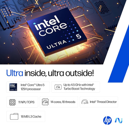 HP 15 fd1254TU Laptop | Core Ultra 5 125H | 16GB DDR5 | 512GB SSD | 15.6-inch FHD IPS Display