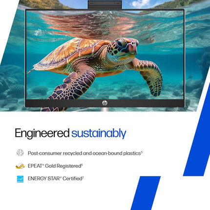HP 24-cr0903in All-in-One Desktop | 13th Gen i3-1315U | 8GB RAM | 512GB SSD | 23.8-inch FHD Display