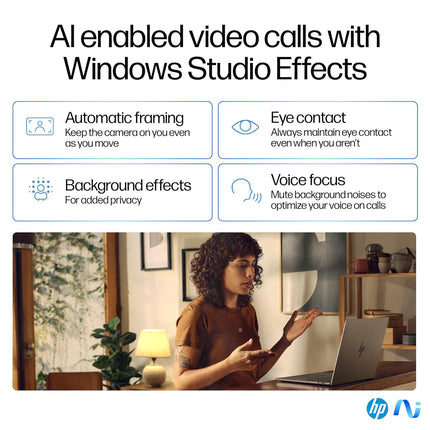 HP OmniBook X Snapdragon X Elite, 16GB/1TB, 2.2K Touch 14" Laptop (fe0121QU)