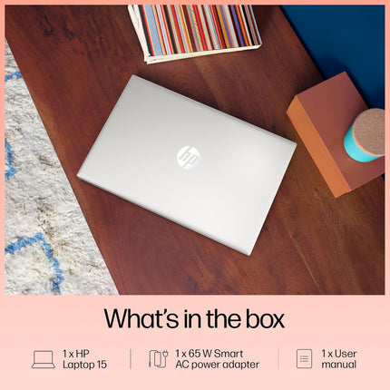 HP 15 Windows 11 Laptop, Core i5-1334U, 8GB/512GB SSD, FHD, Silver (FD0466TU)