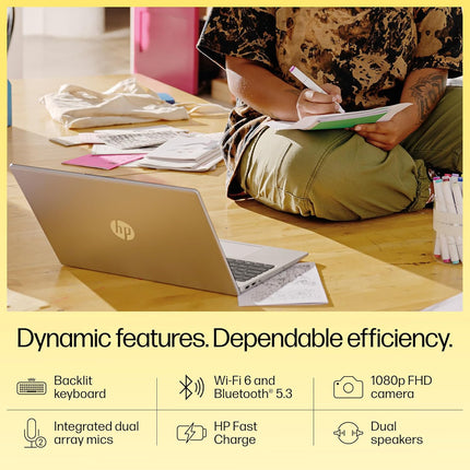 HP 15 fc0690au Laptop | Ryzen 5 7520U | 16GB RAM | 512GB SSD | 15.6-inch FHD Display