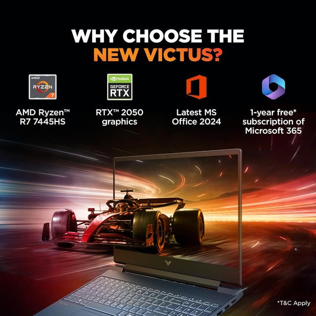 HP Victus Ryzen 7 7445HS RTX 2050 Gaming Laptop 16GB DDR5 144Hz – fb3189ax