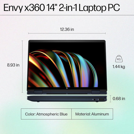 HP Envy x360, Ultra 7 155U, 32GB RAM, 1TB SSD, 14" 2.8K OLED – FC0100TU - Innova Retail