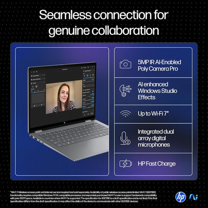 HP OmniBook X Flip OLED Ultra 5, 16GB/512GB, 3K Touch 14" (fm0058TU)