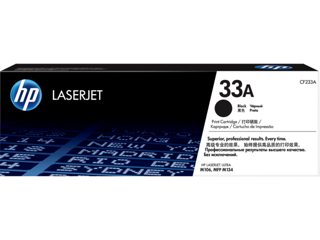 HP 33A Black Original LaserJet Toner Cartridge | CF233A