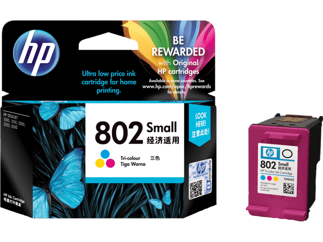 HP 802 Small Tri-color Original Ink Cartridge – CH562ZZ - Innova Retail