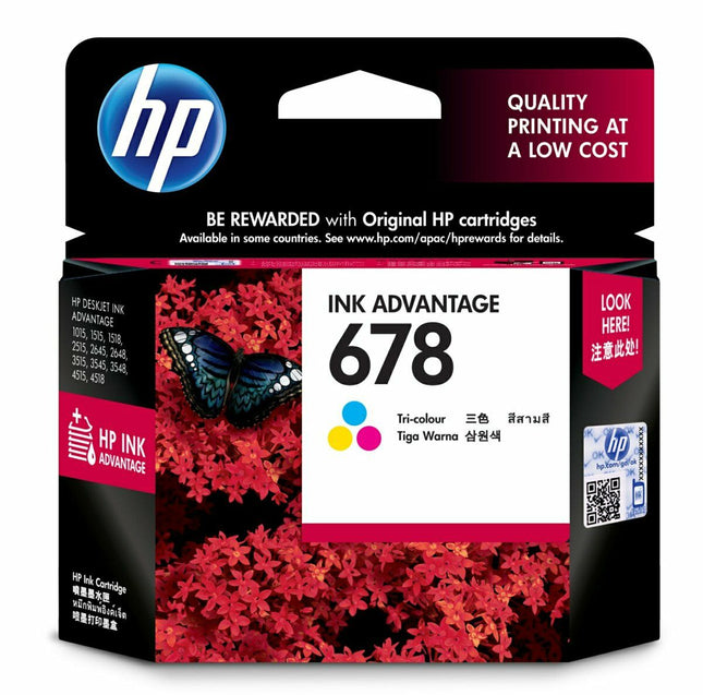 HP 678 Tri-color Original Ink Advantage Cartridge – CZ108AA - Innova Retail